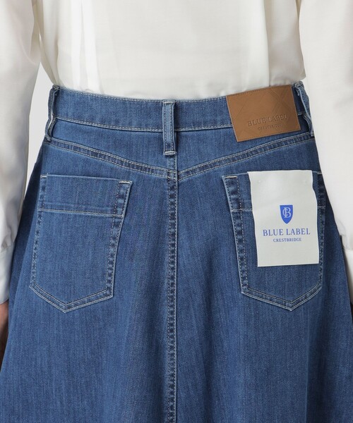 BLUE LABEL CRESTBRIDGE（ブルーレーベルクレストブリッジ）の「【BLUE LABEL DENIM】フレアスカート（スカート・レディース・ブルー系その他4/ネイビー・38/36）」の7枚目の写真