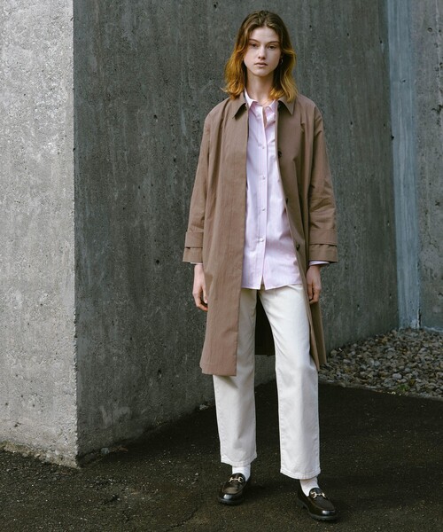 green label relaxing（グリーンレーベルリラクシング）の「ステンカラー コート（ステンカラーコート・レディース・ベージュ/ブラウン系・38/36）」の2枚目の写真