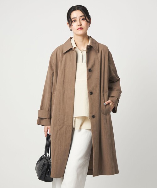 green label relaxing（グリーンレーベルリラクシング）の「ステンカラー コート（ステンカラーコート・レディース・ベージュ/ブラウン系・38/36）」の8枚目の写真