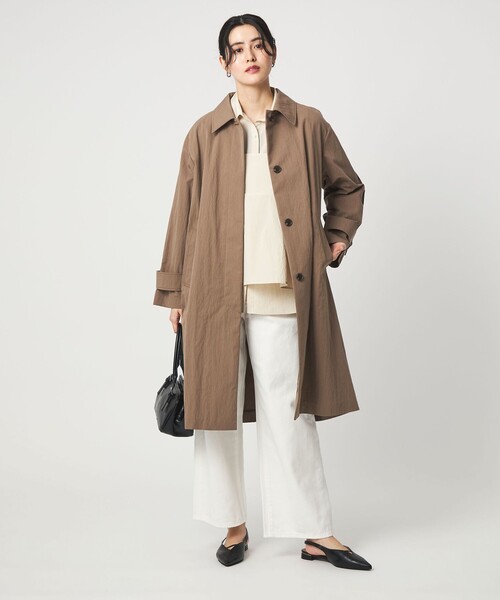 green label relaxing（グリーンレーベルリラクシング）の「ステンカラー コート（ステンカラーコート・レディース・ベージュ/ブラウン系・38/36）」の11枚目の写真