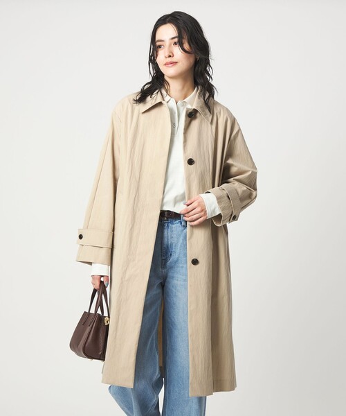 green label relaxing（グリーンレーベルリラクシング）の「ステンカラー コート（ステンカラーコート・レディース・ベージュ/ブラウン系・38/36）」の14枚目の写真