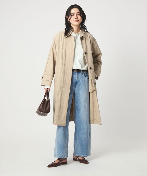 green label relaxing（グリーンレーベルリラクシング）の「ステンカラー コート（ステンカラーコート・レディース・ベージュ/ブラウン系・38/36）」の18枚目の写真