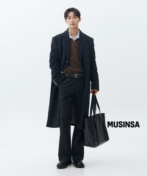 SHIRTER（シャーター）の「MONTANA LEATHER TOTE BAG (BLACK)（トートバッグ・メンズ・その他・ONE SIZE）」の9枚目の写真