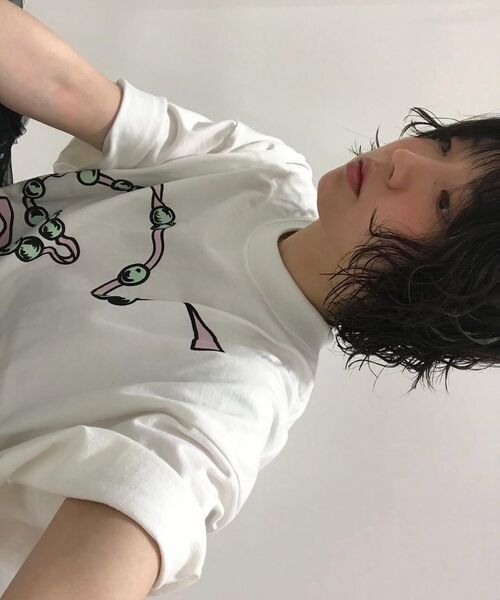 NICE GHOST CLUB(ナイスゴーストクラブ)の「パールネックレス シンボルビッグビッグティー_ホワイト(NG2FMUT544A)(Tシャツ/カットソー・レディース・その他・S/M)」の9枚目の写真