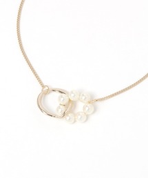 studio CLIP（スタディオクリップ）の「リングパールネックレス（ネックレス）」