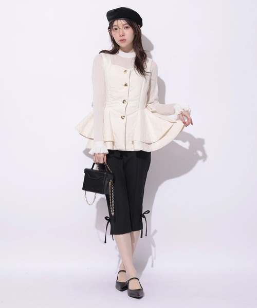 Rirandture(リランドチュール)の「サイドリボンカプリパンツ(その他パンツ・レディース・ブラック・2/1)」の3枚目の写真