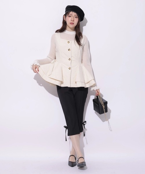 Rirandture(リランドチュール)の「サイドリボンカプリパンツ(その他パンツ・レディース・ブラック・2/1)」の7枚目の写真