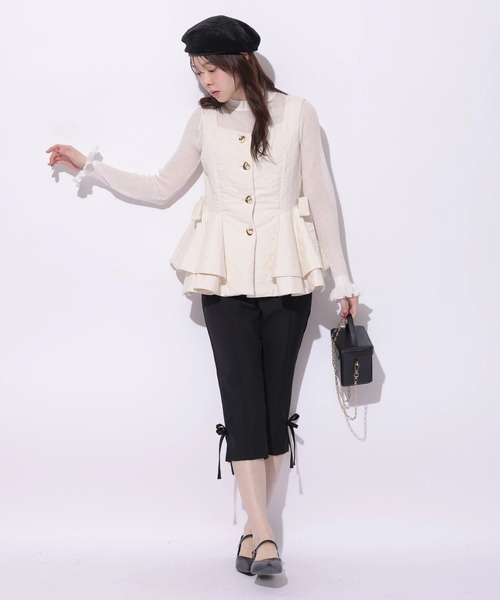 Rirandture(リランドチュール)の「サイドリボンカプリパンツ(その他パンツ・レディース・ブラック・2/1)」の8枚目の写真