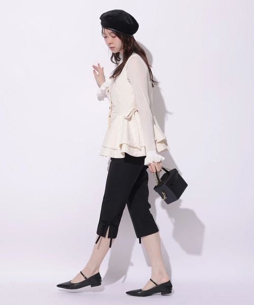 Rirandture(リランドチュール)の「サイドリボンカプリパンツ(その他パンツ・レディース・ブラック・2/1)」の9枚目の写真