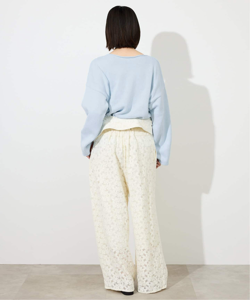 TRICOTS JEAN MARC（トリコットジーンマルク）の「TRICOTS JEAN MARC/トリコットジーンマルク SLOBE別注 ニットプルオーバー（ニット/セーター・レディース・スカイブルー/ベージュ系その他/ブラウン・FREE）」の17枚目の写真