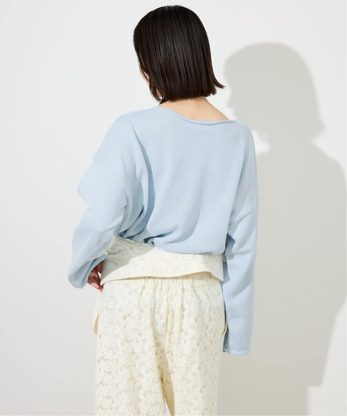 TRICOTS JEAN MARC（トリコットジーンマルク）の「TRICOTS JEAN MARC/トリコットジーンマルク SLOBE別注 ニットプルオーバー（ニット/セーター・レディース・スカイブルー/ベージュ系その他/ブラウン・FREE）」の21枚目の写真