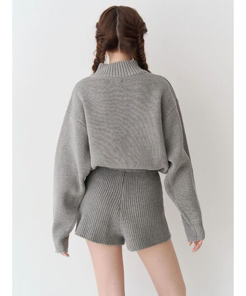 EVRIS(エヴリス)の「ワンポイントロゴニットロンパース(つなぎ/オールインワン・レディース・ブラック/グレー/ネイビー・FREE)」の8枚目の写真