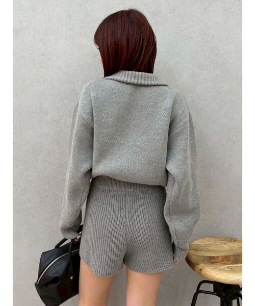 EVRIS(エヴリス)の「ワンポイントロゴニットロンパース(つなぎ/オールインワン・レディース・ブラック/グレー/ネイビー・FREE)」の22枚目の写真