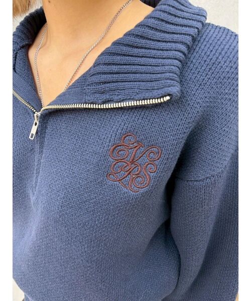 EVRIS(エヴリス)の「ワンポイントロゴニットロンパース(つなぎ/オールインワン・レディース・ブラック/グレー/ネイビー・FREE)」の18枚目の写真