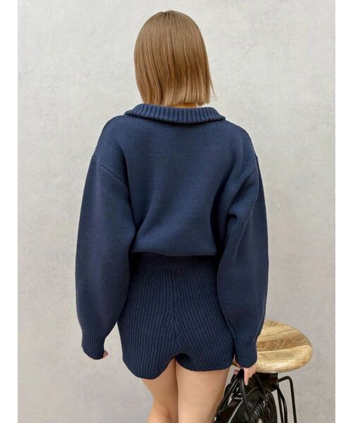 EVRIS(エヴリス)の「ワンポイントロゴニットロンパース(つなぎ/オールインワン・レディース・ブラック/グレー/ネイビー・FREE)」の14枚目の写真