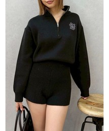 EVRIS（エヴリス）の「ワンポイントロゴニットロンパース（つなぎ/オールインワン）」