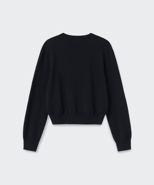 MUSINSA STANDARD WOMAN（ムシンサスタンダードウーマン）の「ウィメンズウォッシャブルスーピマコットンクルーネックニット[ブラック]（ニット/セーター・レディース・その他・SMALL/MEDIUM/LARGE/X-SMALL）」の14枚目の写真