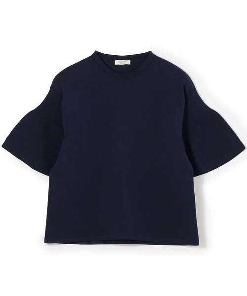 MACPHEE（マカフィー）の「フォームニット ベルスリーブプルオーバー（ニット/セーター・レディース・ネイビー/ライトブルー・S）」の2枚目の写真