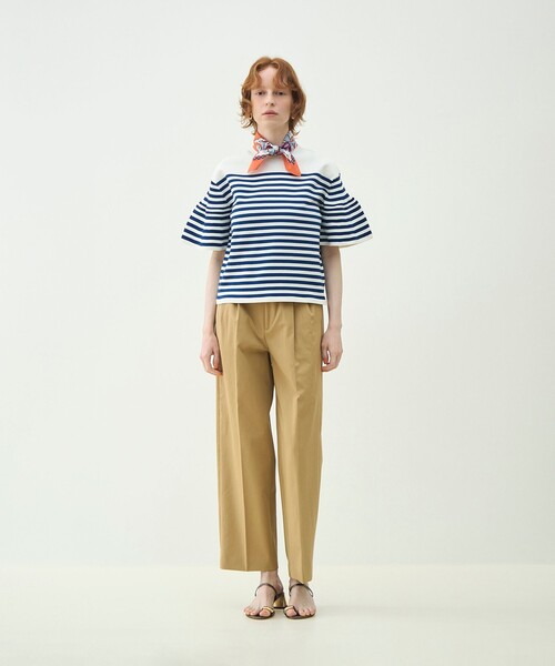 MACPHEE（マカフィー）の「フォームニット ベルスリーブプルオーバー（ニット/セーター・レディース・ネイビー/ライトブルー・S）」の12枚目の写真