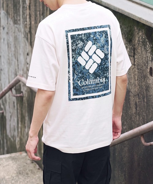 Columbia(コロンビア)の「【Columbia】ヤハラフォレストグラフィックショートスリーブTシャツ(Tシャツ/カットソー・メンズ・グレー/ベージュ/ホワイト/ブラック・S/L/M/XL)」の2枚目の写真