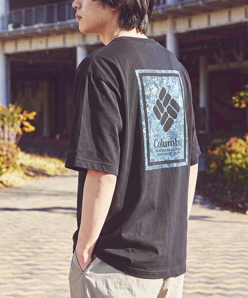 Columbia(コロンビア)の「【Columbia】ヤハラフォレストグラフィックショートスリーブTシャツ(Tシャツ/カットソー・メンズ・グレー/ベージュ/ホワイト/ブラック・S/L/M/XL)」の1枚目の写真