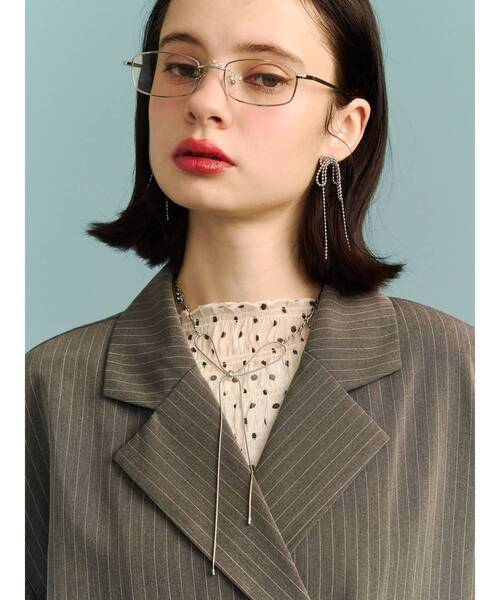 jouetie（ジュエティ）の「リボンモチーフネックレス（ネックレス・レディース・シルバー・FREE）」の2枚目の写真