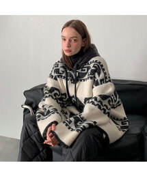 Knit Duffle Hooded Cardigan (2colors)
