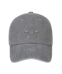 ULKIN（ウルキン）の「ムグン刺繍ピグメントボールキャップ_グレー（キャップ）」