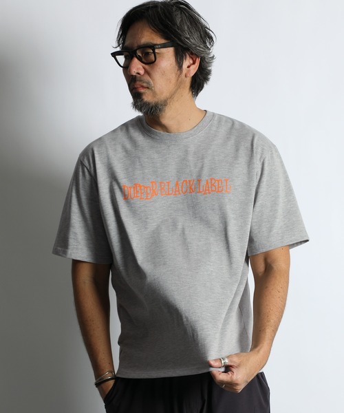 セール】〔BLACK LABEL〕90s LOGO PRINT TEE：CVC天竺 速乾 90sロゴ