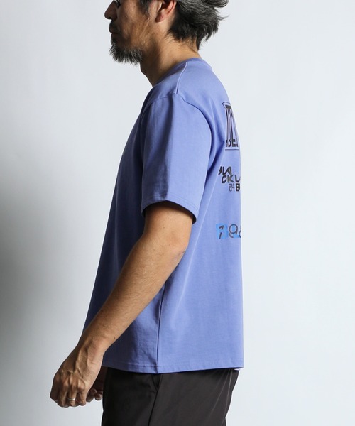 The DUFFER of ST.GEORGE(ザダファーオブセントジョージ)の「〔BLACK LABEL〕90s LOGO PRINT TEE:CVC天竺 速乾 90sロゴ プリントTEE(Tシャツ/カットソー・メンズ・ブルー/ブラック/ライトグレー/ホワイト・SMALL/MEDIUM/LARGE/X-LARGE)」の20枚目の写真