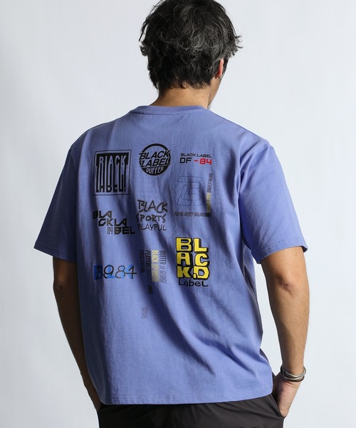 The DUFFER of ST.GEORGE(ザダファーオブセントジョージ)の「〔BLACK LABEL〕90s LOGO PRINT TEE:CVC天竺 速乾 90sロゴ プリントTEE(Tシャツ/カットソー・メンズ・ブルー/ブラック/ライトグレー/ホワイト・SMALL/MEDIUM/LARGE/X-LARGE)」の15枚目の写真