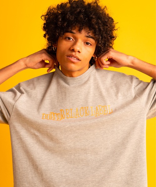 The DUFFER of ST.GEORGE(ザダファーオブセントジョージ)の「〔BLACK LABEL〕90s LOGO PRINT TEE:CVC天竺 速乾 90sロゴ プリントTEE(Tシャツ/カットソー・メンズ・ブルー/ブラック/ライトグレー/ホワイト・SMALL/MEDIUM/LARGE/X-LARGE)」の10枚目の写真