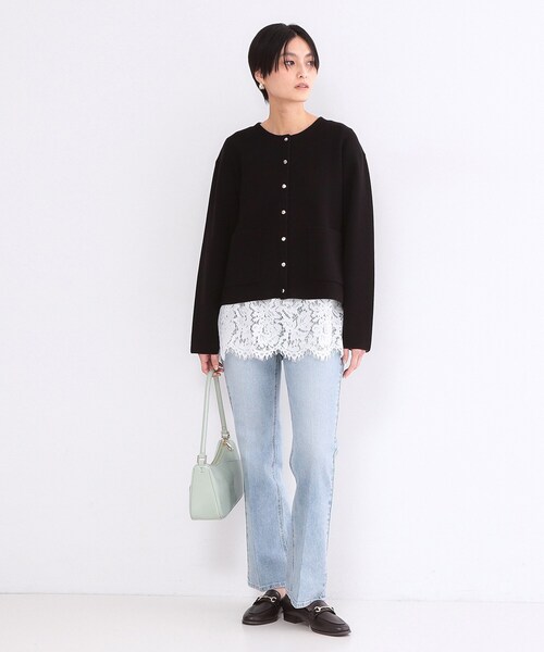 OPAQUE.CLIP(オペークドットクリップ)の「裾レースカットソー【洗濯機OK】(Tシャツ/カットソー・レディース・ホワイト・40/38)」の3枚目の写真