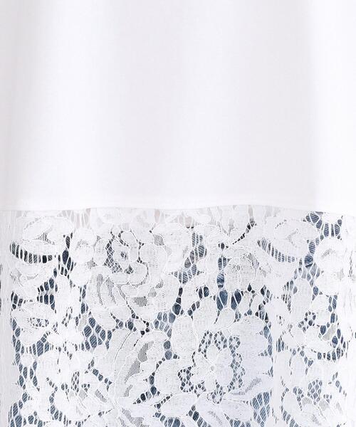 OPAQUE.CLIP(オペークドットクリップ)の「裾レースカットソー【洗濯機OK】(Tシャツ/カットソー・レディース・ホワイト・40/38)」の5枚目の写真
