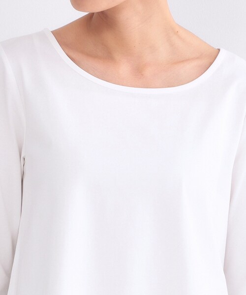 OPAQUE.CLIP(オペークドットクリップ)の「裾レースカットソー【洗濯機OK】(Tシャツ/カットソー・レディース・ホワイト・40/38)」の9枚目の写真