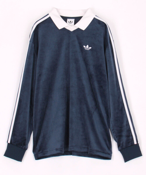 アディダス Alexander Wang ベロアロゴ ポロ 長袖トップ NWT adidas Originals by Alexander Wang Velour Logo Polo Long