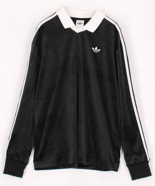 アディダス Alexander Wang ベロアロゴ ポロ 長袖トップ セール】adidas/アディダス ベロア ポロ ロングスリーブ（Tシャツ