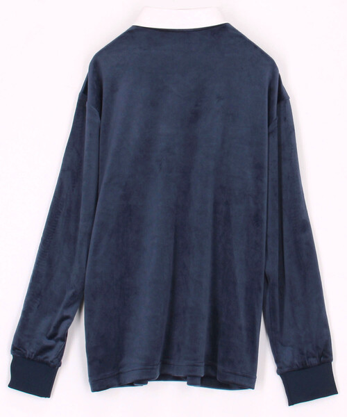 adidas/アディダス ベロア ポロ ロングスリーブ（Tシャツ/カットソー