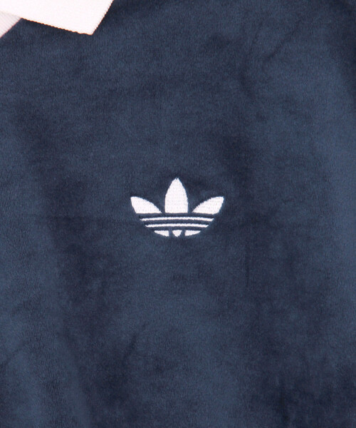 セール】adidas/アディダス ベロア ポロ ロングスリーブ（Tシャツ