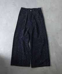 【welise/ウェライズ】13ozニードルパンチ バーティカルタック デニムスラックス