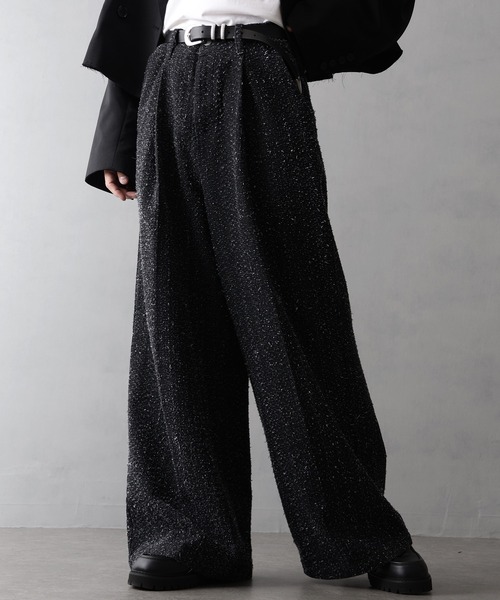 welise(ウェライズ)の「【welise/ウェライズ】13ozニードルパンチ加工デニム バーティカルタック スラックス(デニムパンツ・メンズ・ブラック/ダークインディゴブルー・S/M/L)」の22枚目の写真