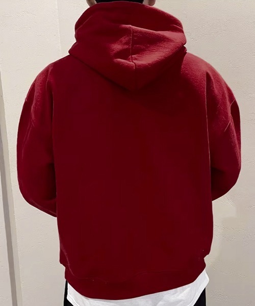 NOWLE(ノウル)の「【NOWLE】ON EARTH 1978 アーチロゴ スウェット フーディー(パーカー・メンズ・レッド・MEDIUM/SMALL/X-LARGE/LARGE)」の7枚目の写真