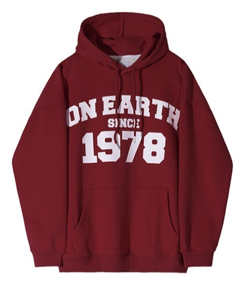 NOWLE(ノウル)の「【NOWLE】ON EARTH 1978 アーチロゴ スウェット フーディー(パーカー・メンズ・レッド・MEDIUM/SMALL/X-LARGE/LARGE)」の8枚目の写真