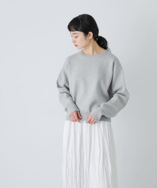 かぐれ(カグレ)の「コットンカシミヤスムースプルオーバー(ニット/セーター・レディース・ピンク/オートミール/ブラック・FREE)」の4枚目の写真