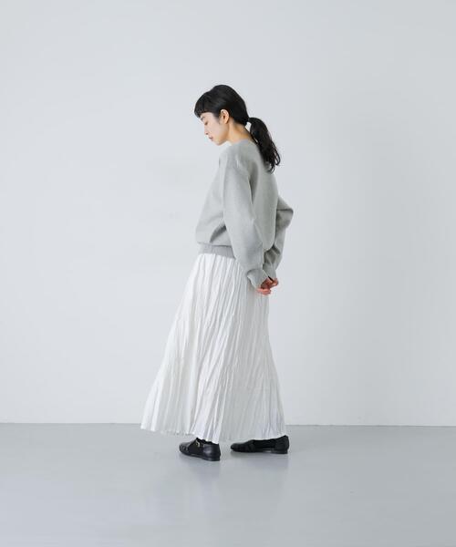 かぐれ(カグレ)の「コットンカシミヤスムースプルオーバー(ニット/セーター・レディース・ピンク/オートミール/ブラック・FREE)」の8枚目の写真