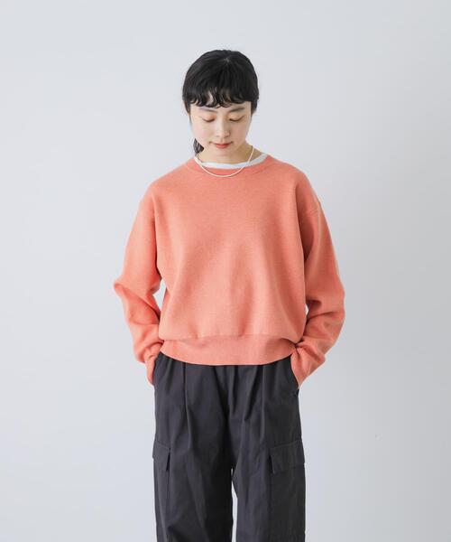 かぐれ(カグレ)の「コットンカシミヤスムースプルオーバー(ニット/セーター・レディース・ピンク/オートミール/ブラック・FREE)」の17枚目の写真