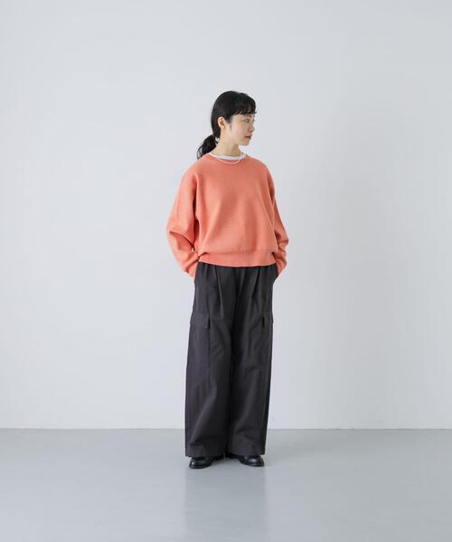 かぐれ(カグレ)の「コットンカシミヤスムースプルオーバー(ニット/セーター・レディース・ピンク/オートミール/ブラック・FREE)」の20枚目の写真