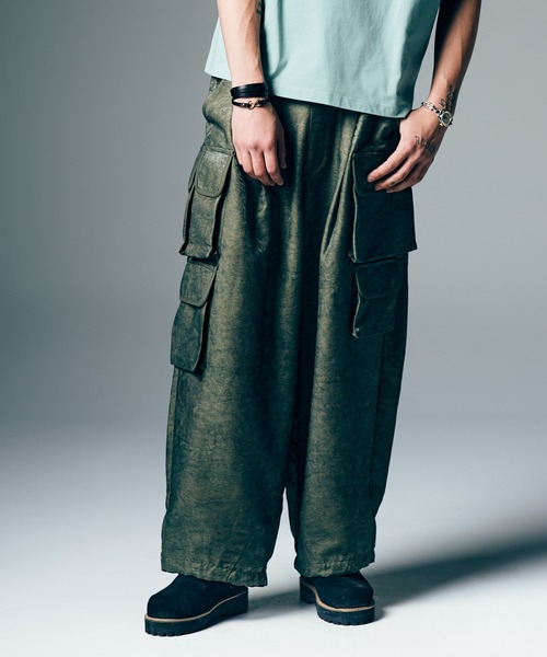 glamb（グラム）の「Paisley Cargo Pants / ペイズリーカーゴパンツ（カーゴパンツ・メンズ・ブラック/カーキ・S/M/L）」の21枚目の写真