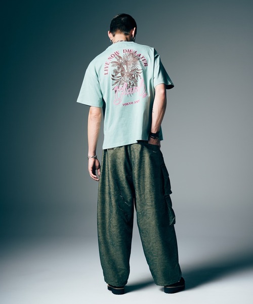 glamb（グラム）の「Paisley Cargo Pants / ペイズリーカーゴパンツ（カーゴパンツ・メンズ・ブラック/カーキ・S/M/L）」の5枚目の写真