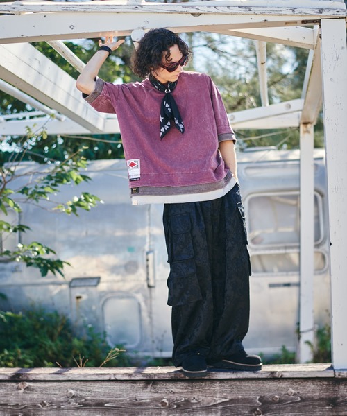 glamb（グラム）の「Paisley Cargo Pants / ペイズリーカーゴパンツ（カーゴパンツ・メンズ・ブラック/カーキ・S/M/L）」の8枚目の写真